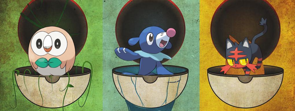 Pokémon Soleil et Lune : Les 3 Starters
